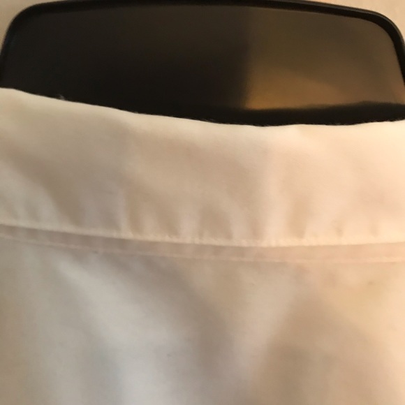 White animal print button down - Picture 3 of 6